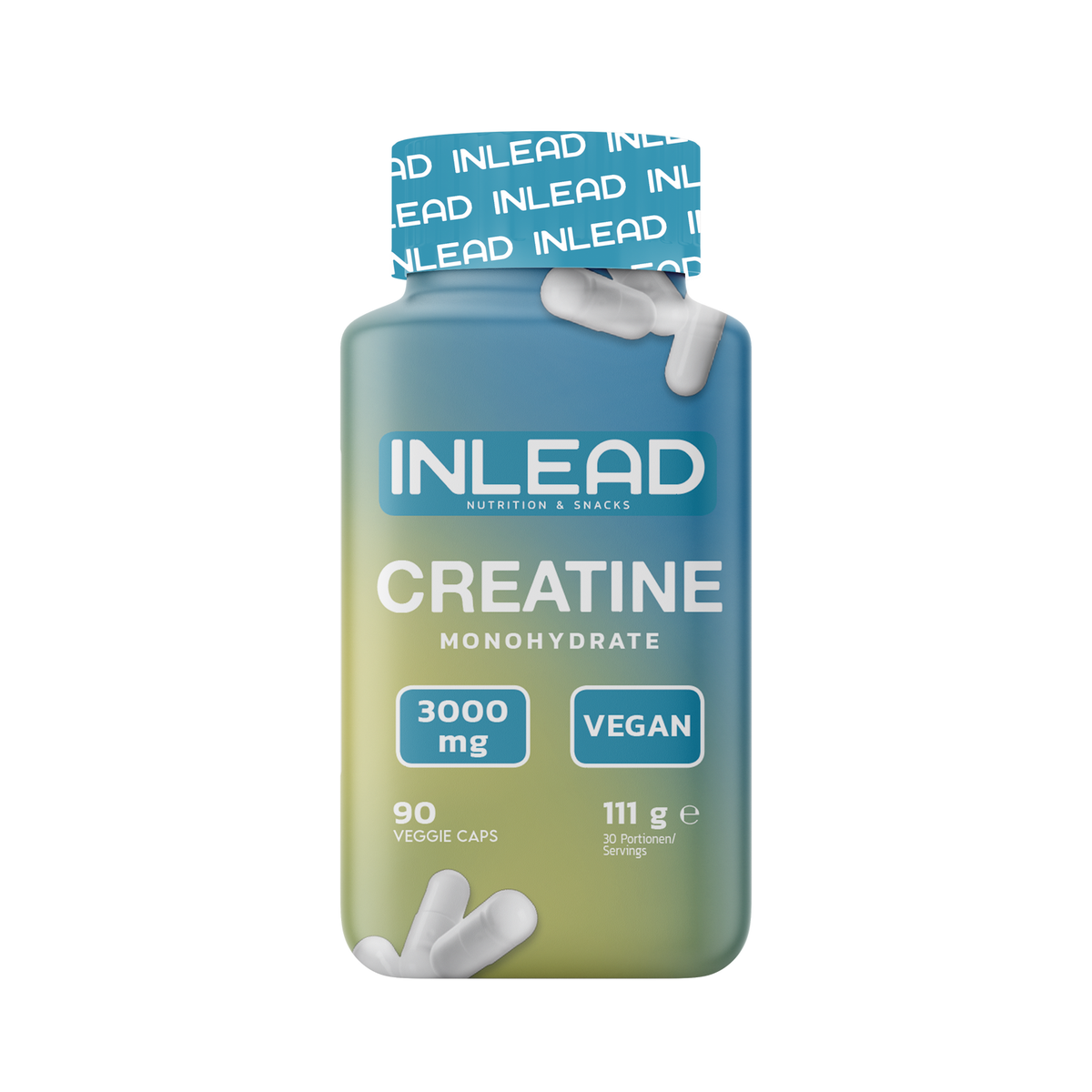 INLEAD Créatine Monohydrate 3 000 mg — 90 gélules