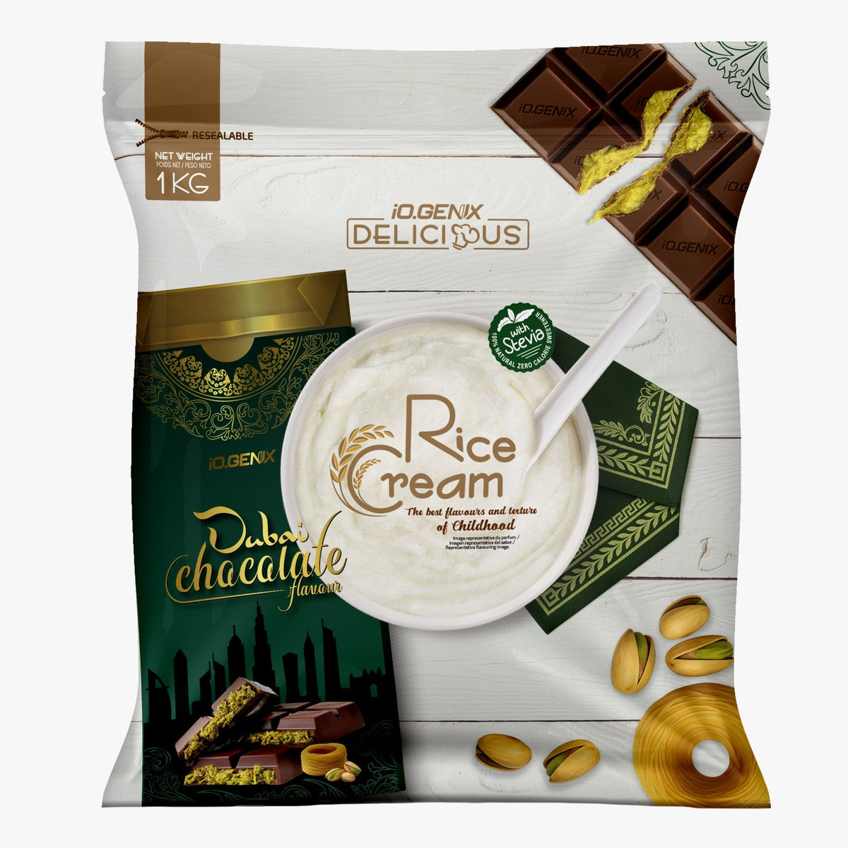 IO Genix Crème de Riz - Dubai Chocolate