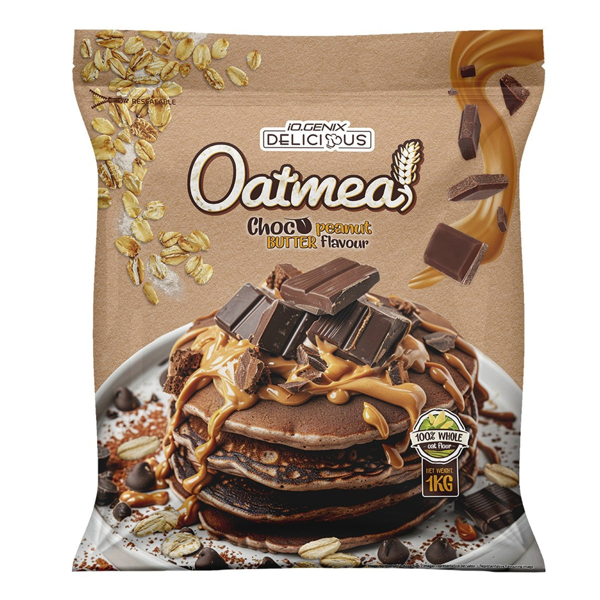 IO Genix Farine d'Avoine - Chocolat & Peanut Butter