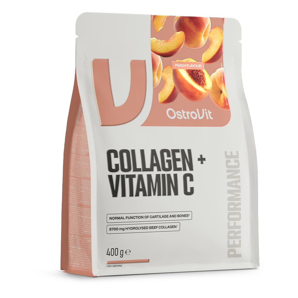 OstroVit Collagène + Vitamine C 400 g — Pêche