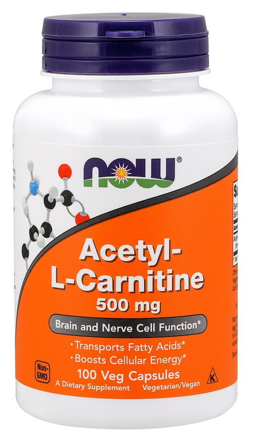 1-Acetyl-L-Carnitine, 500mg - 100 vcaps 1