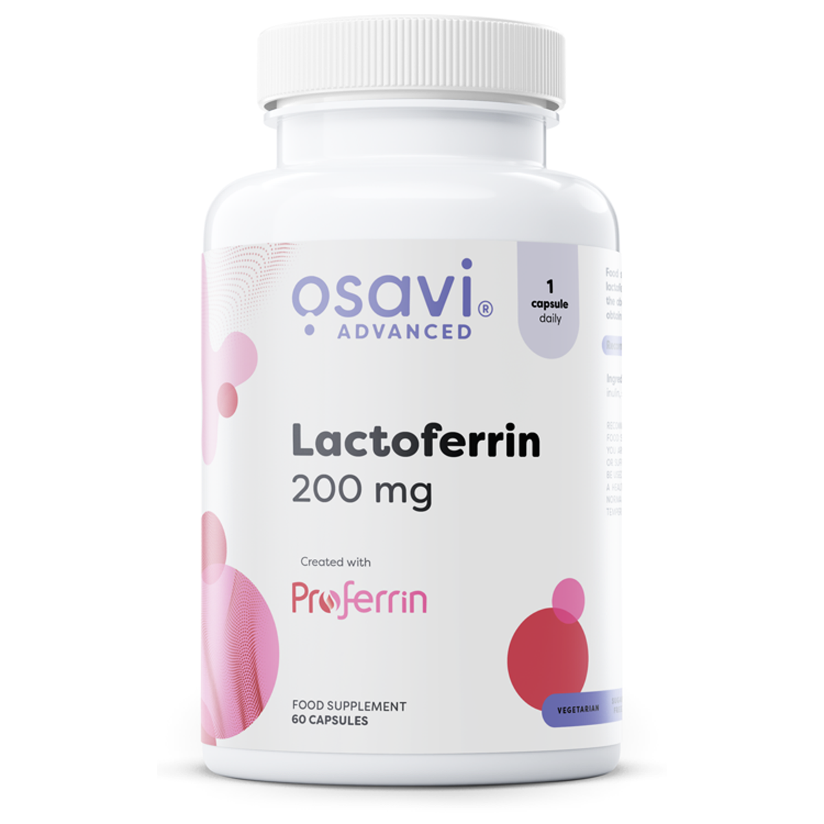 Osavi Lactoferrine 200 mg, flacon de 60 gélules