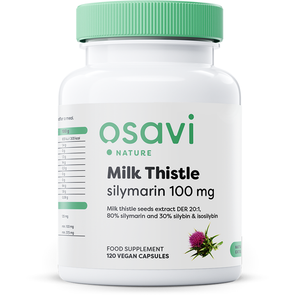 Osavi Chardon-Marie Silymarine 100 mg, flacon de 120 gélules