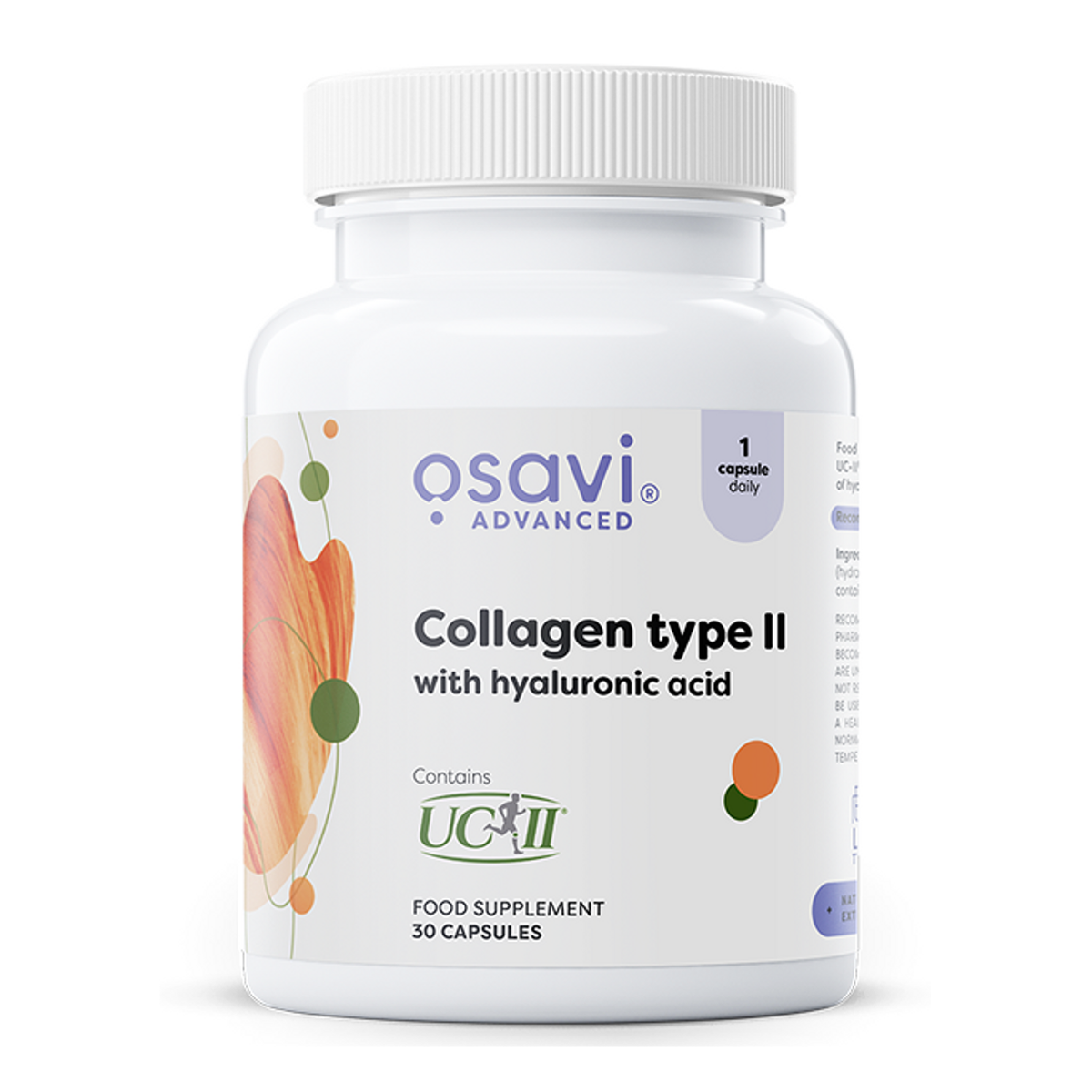 Osavi Collagène type II & acide hyaluronique, flacon de 30 gélules