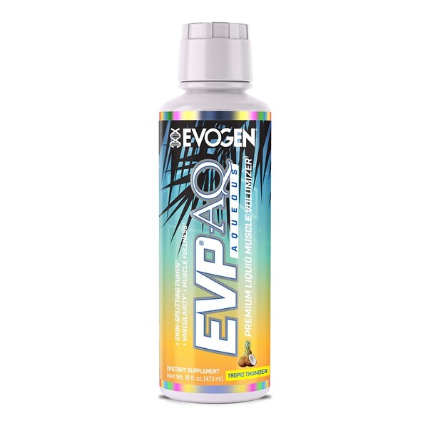 Bouteille d'Evogen EVP AQ, glycérol liquide, saveur Tropic Thunder