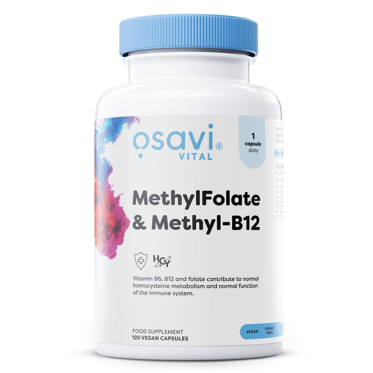 Osavi Méthylfolate & Méthyl-B12, flacon de 120 gélules