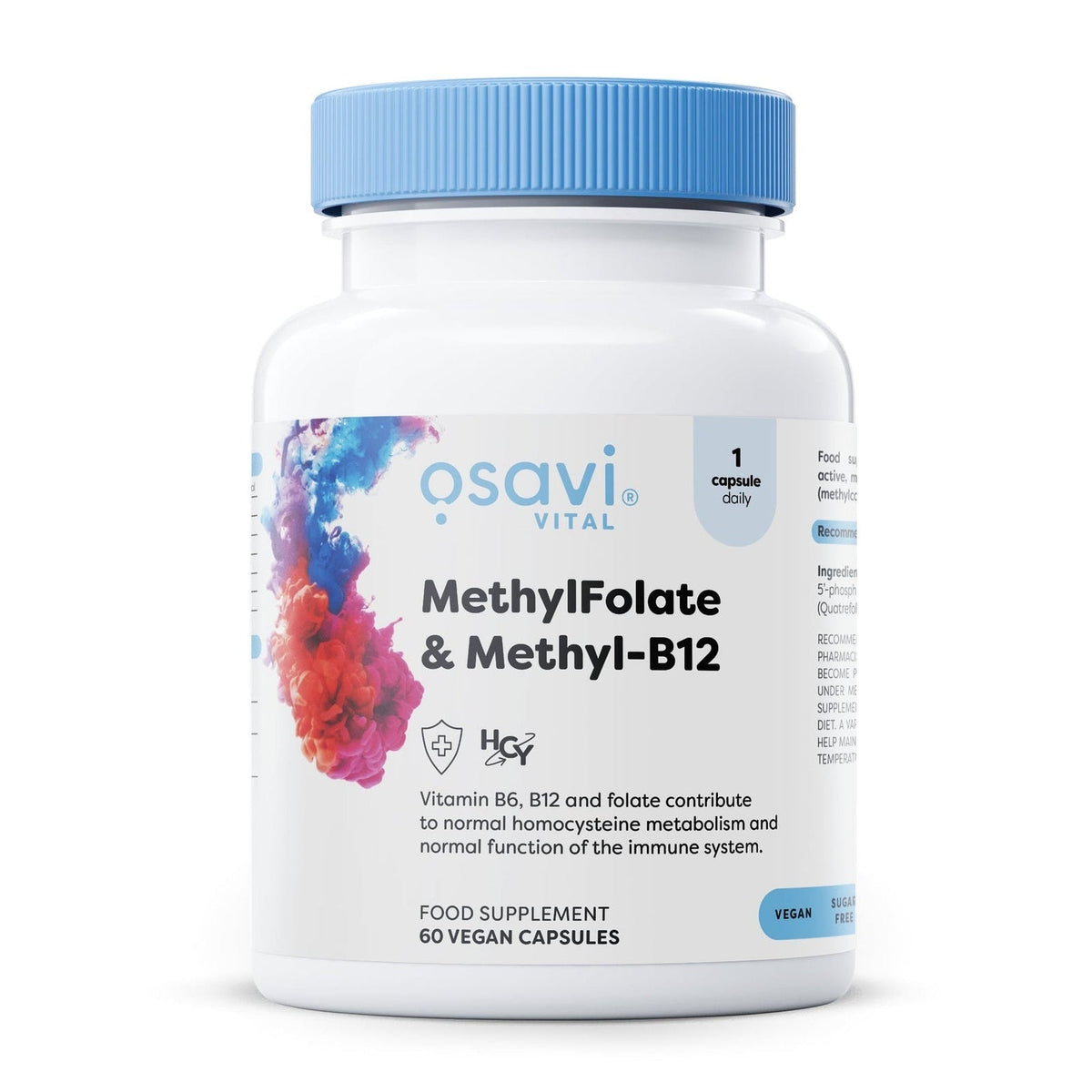 Osavi Méthylfolate & Méthyl-B12, flacon de 60 gélules