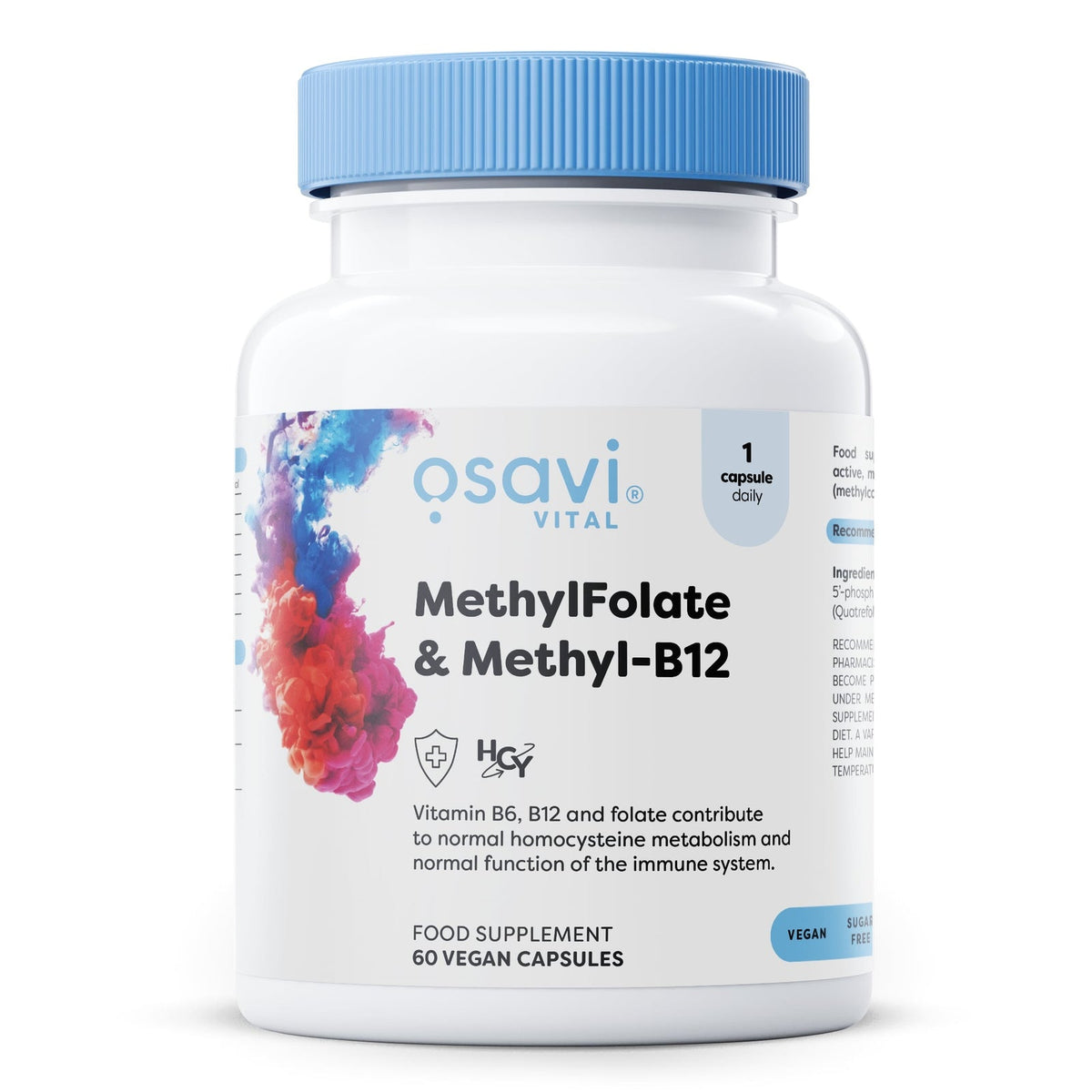 Osavi Méthylfolate & Méthyl-B12, flacon de 60 gélules