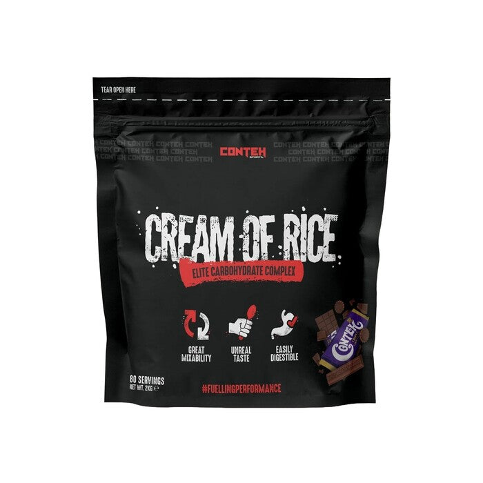 Pot de Conteh Sports Cream of Rice, crème de riz, saveur Triple Chocolat
