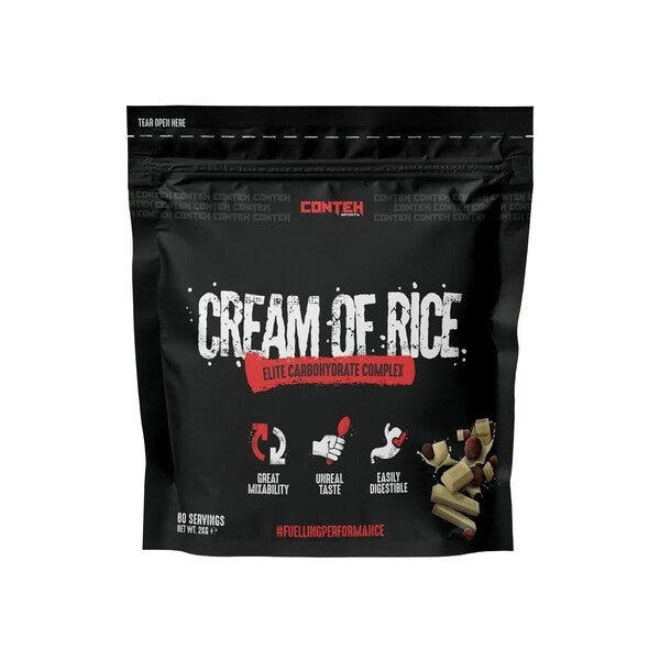 Pot de Conteh Sports Cream of Rice, crème de riz, saveur Chocolat Blanc Noisette