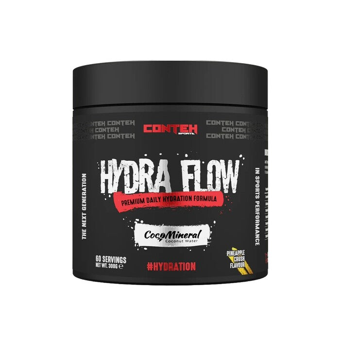 Pot de Conteh Sports Hydra Flow, formule d'hydratation à l'eau de coco, saveur Ananas