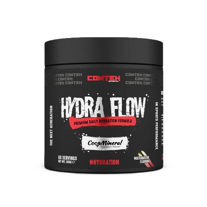 Pot de Conteh Sports Hydra Flow, formule d'hydratation à l'eau de coco, saveur Pastèque