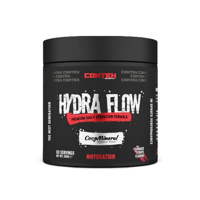 Pot de Conteh Sports Hydra Flow, formule d'hydratation à l'eau de coco, saveur Fruits d'Été