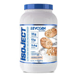Pot d'Evogen IsoJect, isolat de whey filtré à froid, saveur Cookie à l'Avoine