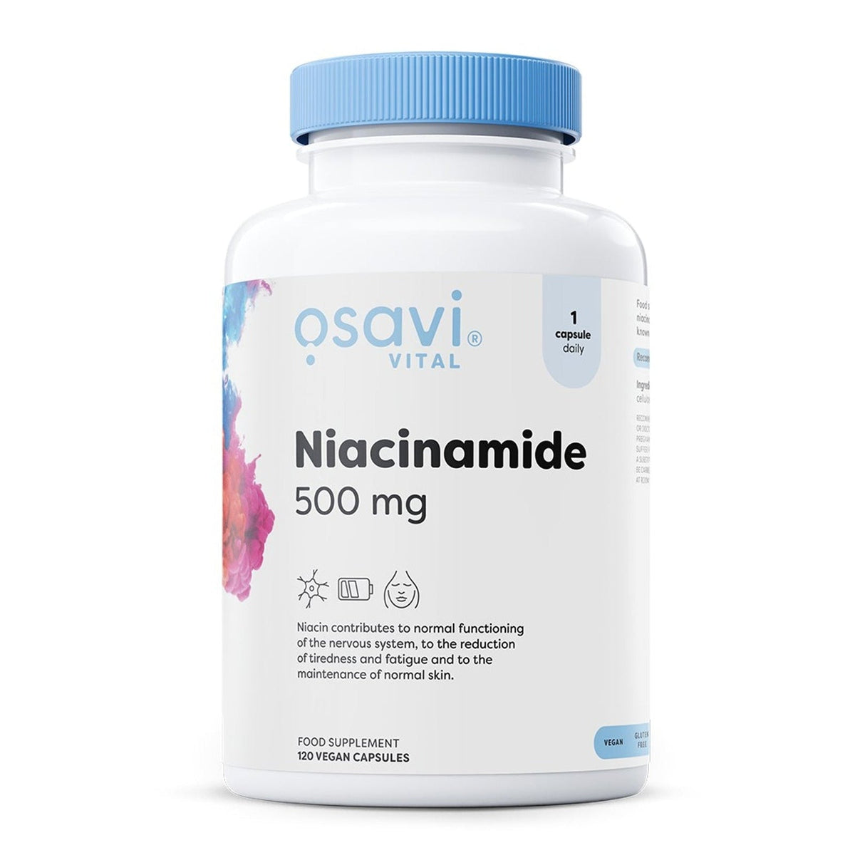 Osavi Niacinamide 500 mg, flacon de 120 gélules
