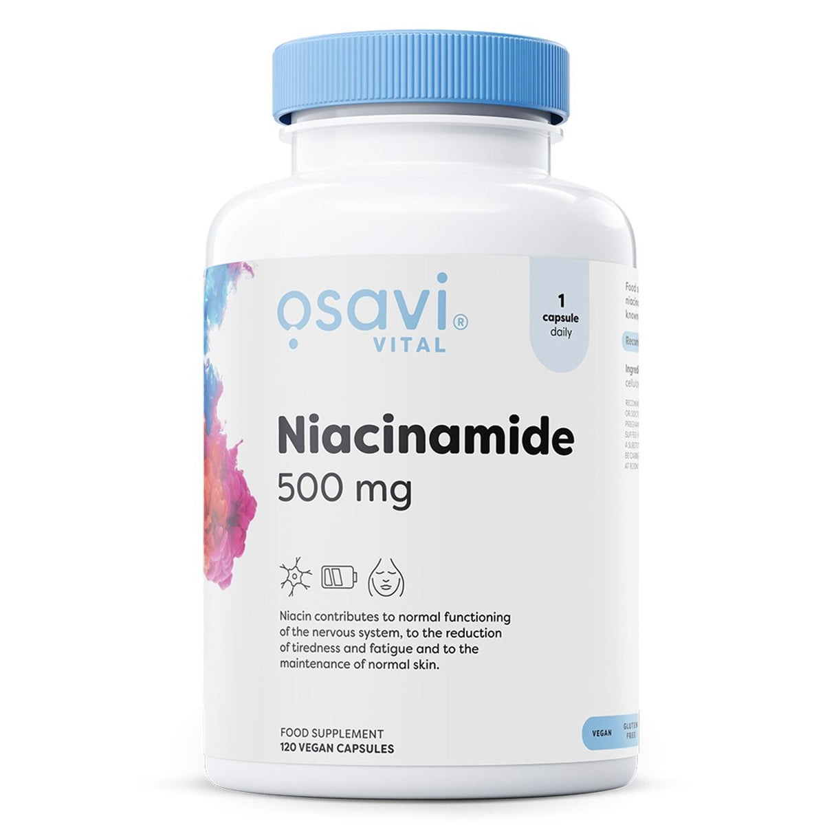 Osavi Niacinamide 500 mg, flacon de 120 gélules