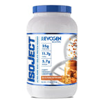 Pot d'Evogen IsoJect, isolat de whey filtré à froid, saveur Cacahuète Caramel Salé