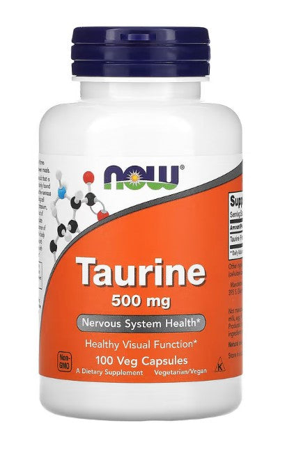 1-Taurine, 500mg - 100 caps 1