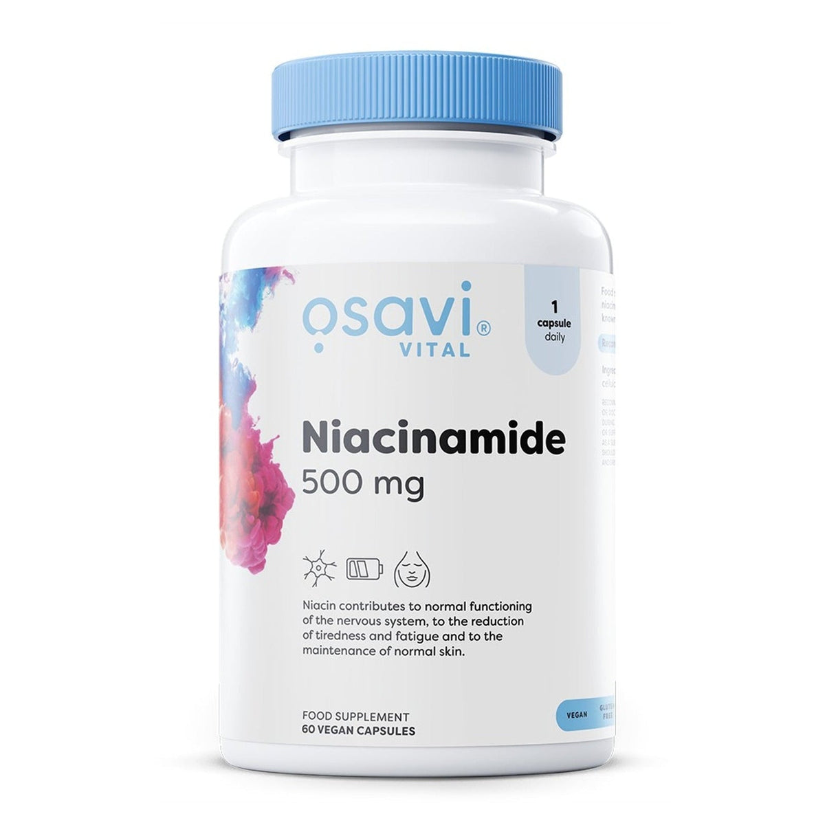 Osavi Niacinamide 500 mg, flacon de 60 gélules