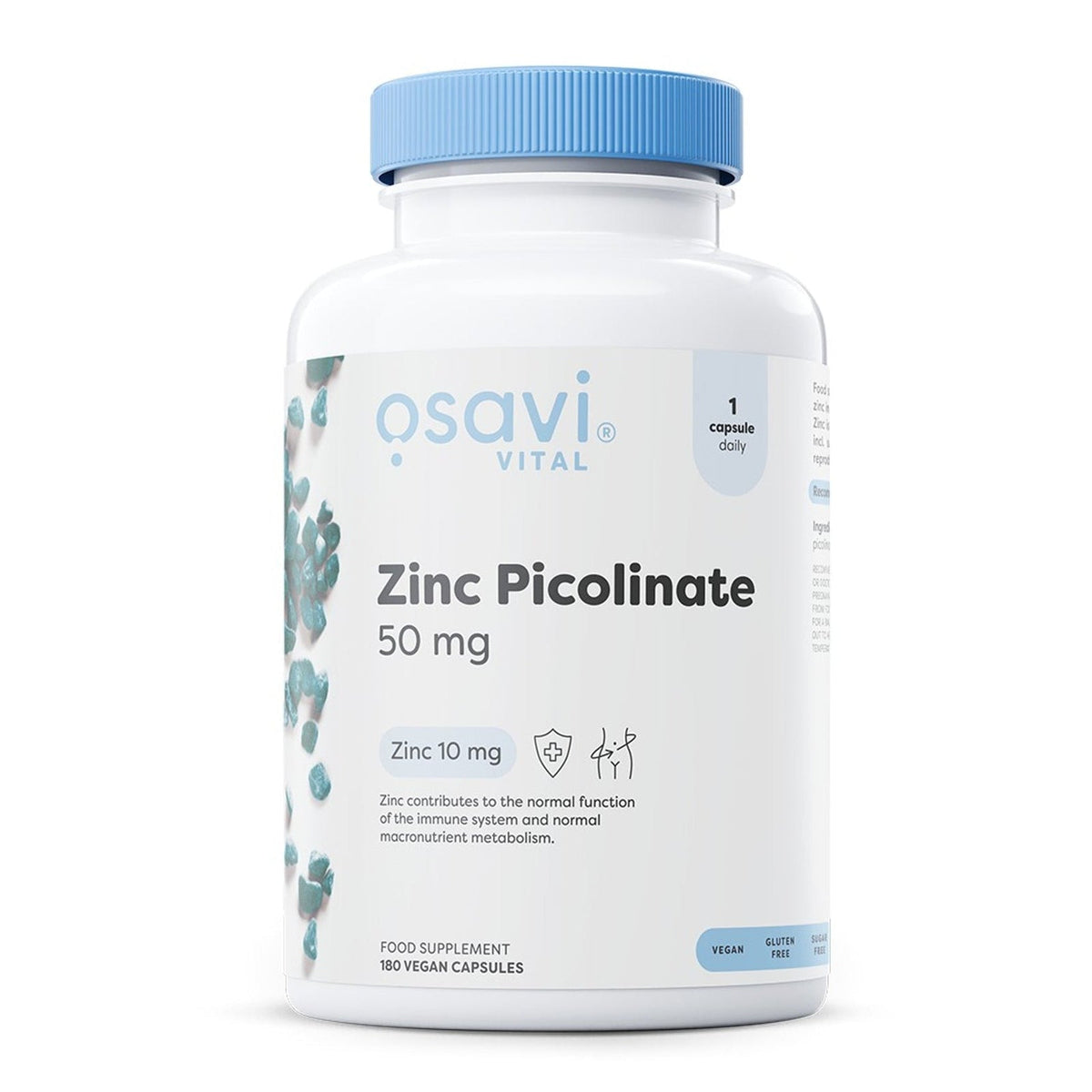 Osavi Zinc picolinate 50 mg, flacon de 180 gélules