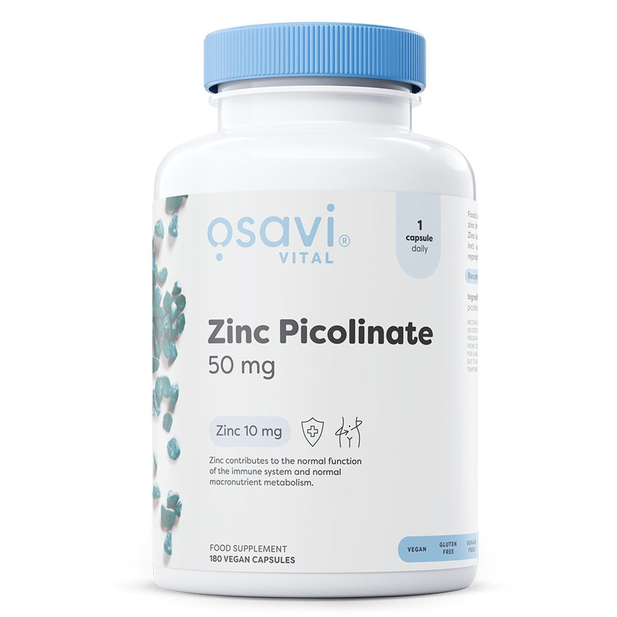 Osavi Zinc picolinate 50 mg, flacon de 180 gélules