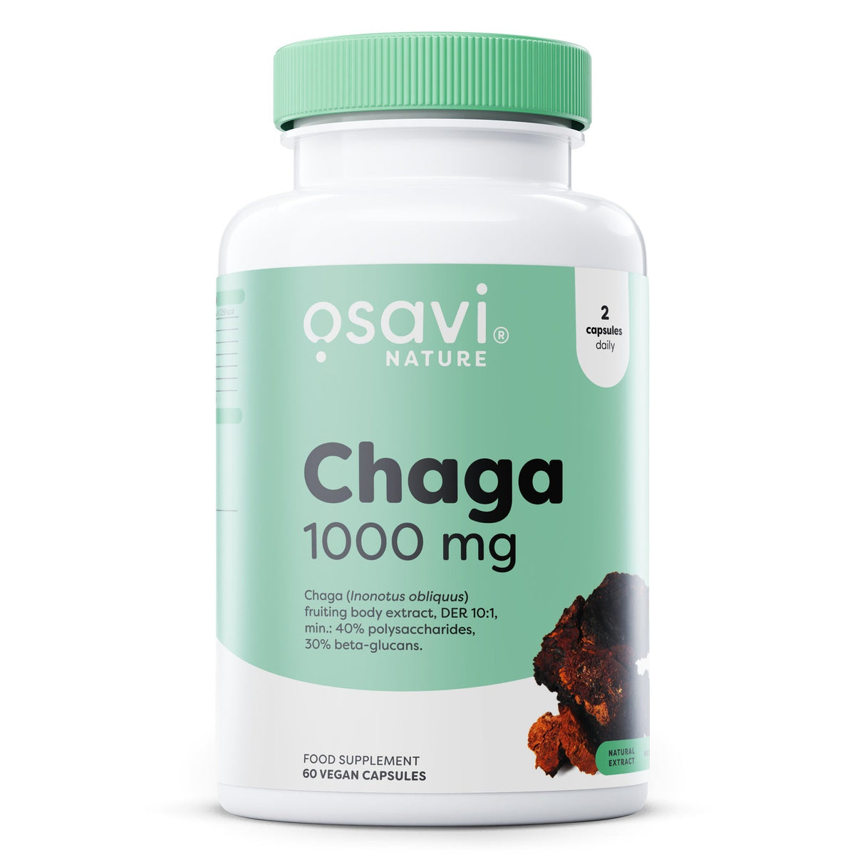 Osavi Chaga 1000 mg, flacon de 60 gélules