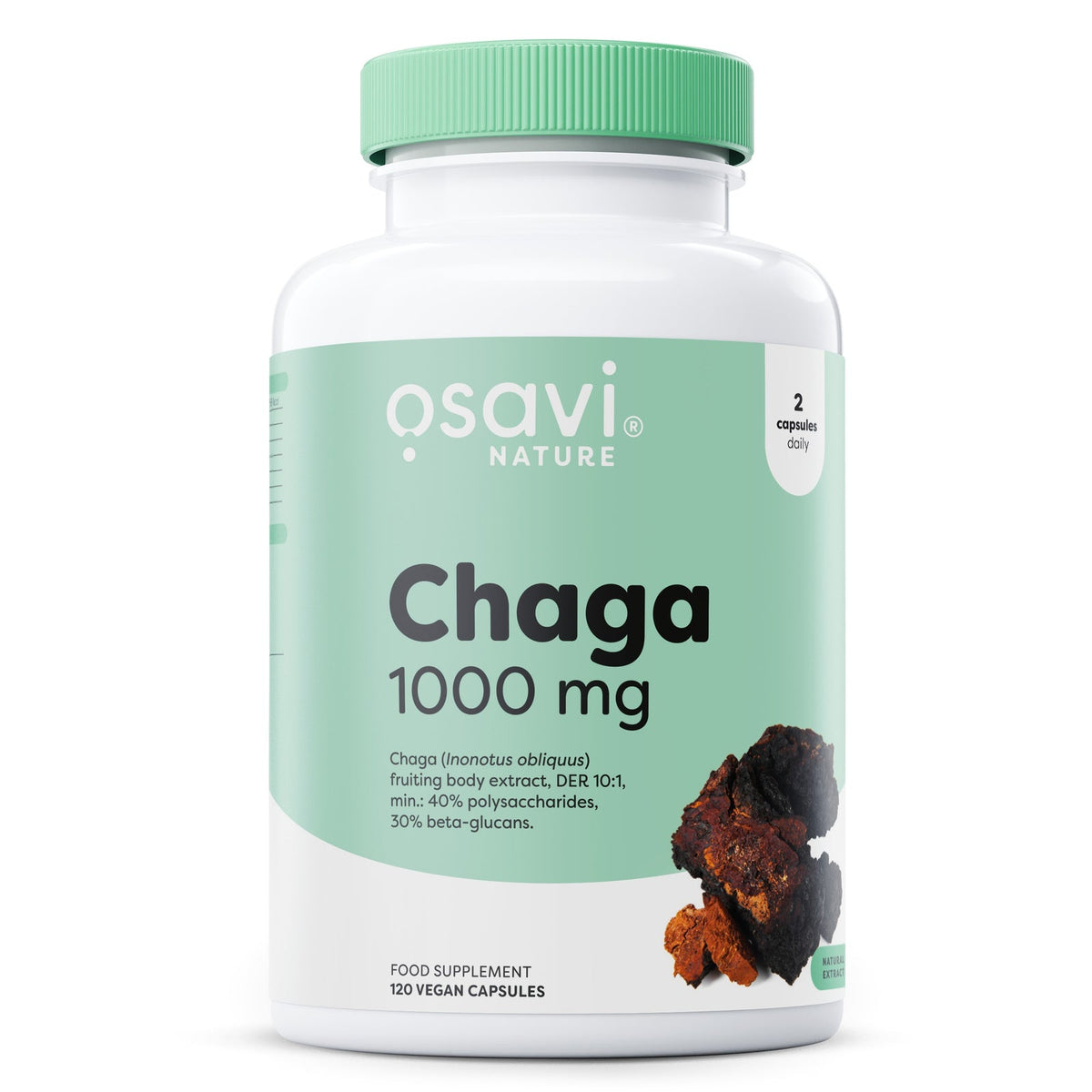 Osavi Chaga 1000 mg, flacon de 120 gélules