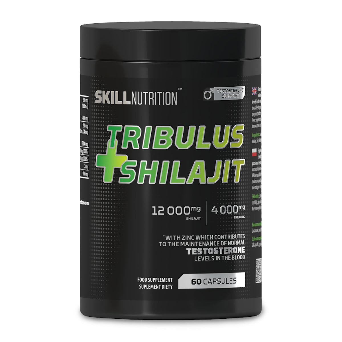 Skill Nutrition Tribulus et Shilajit — 60 gélules