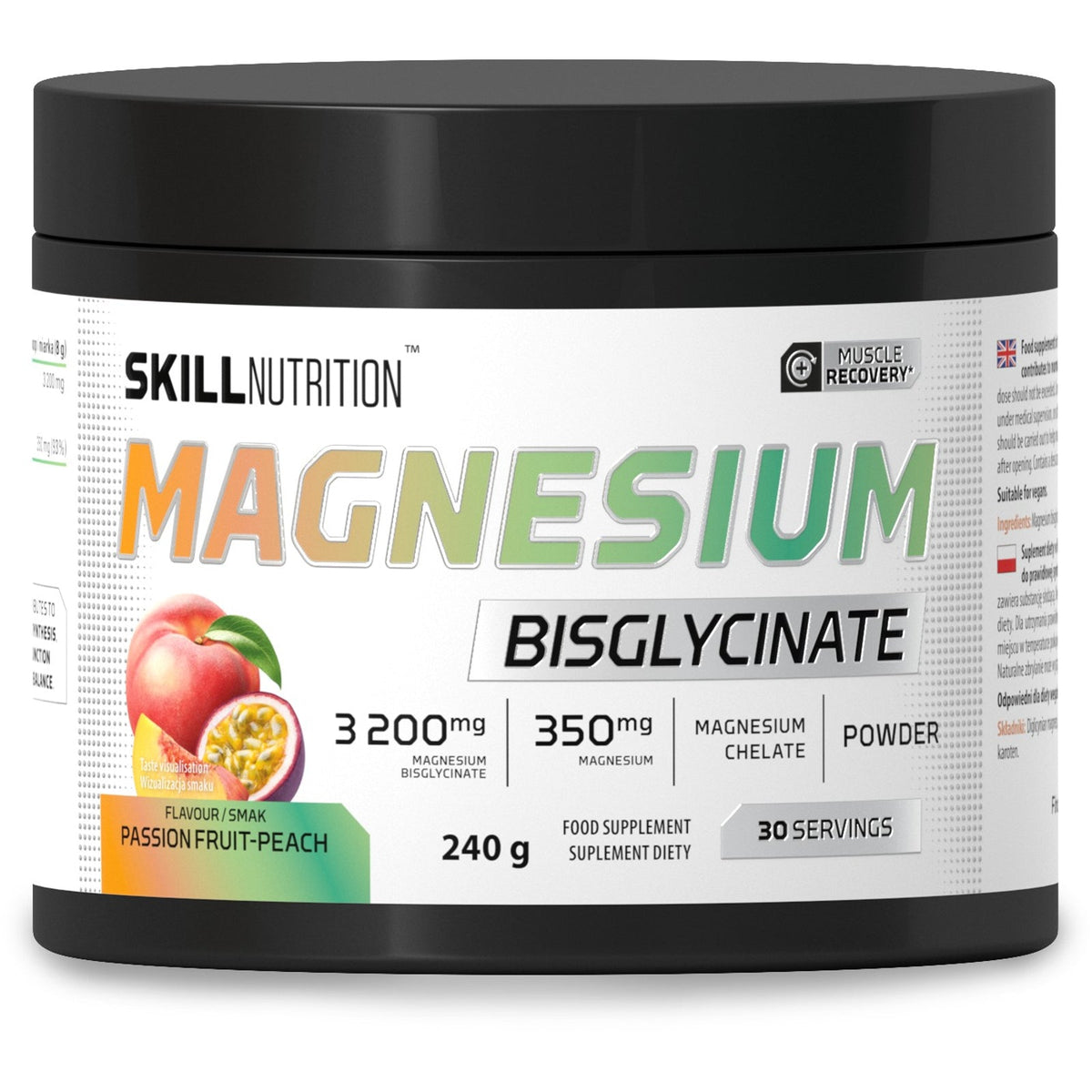 Skill Nutrition Bisglycinate de Magnésium en poudre — 240 g