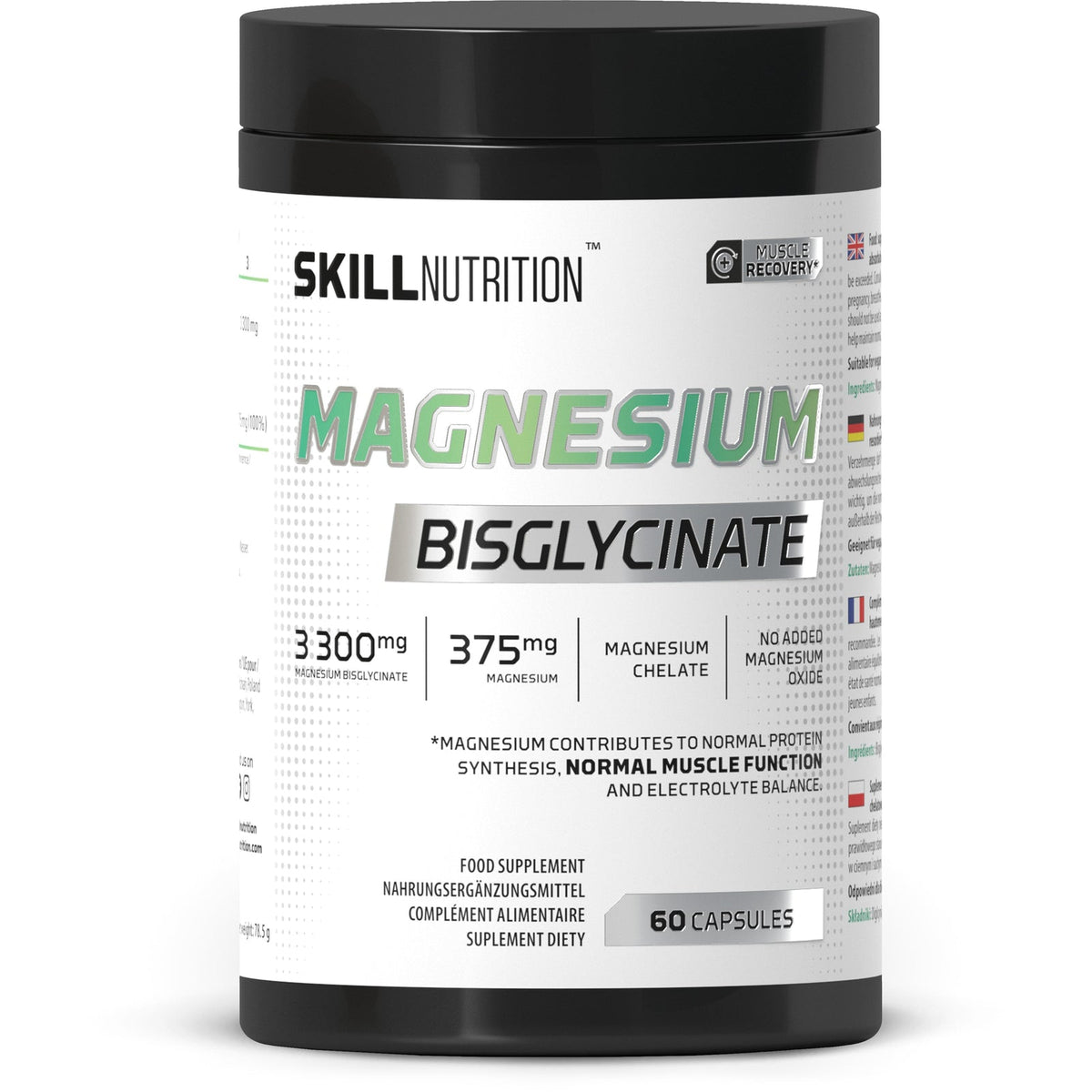 Skill Nutrition Bisglycinate de Magnésium — 60 gélules
