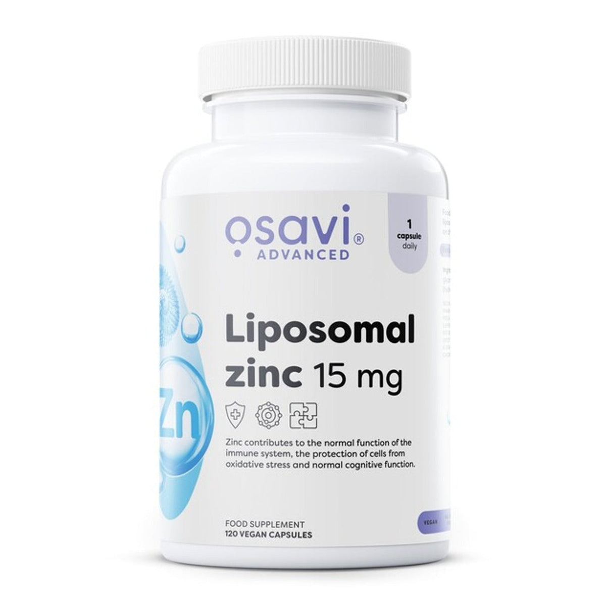 Osavi Zinc liposomal 15 mg, flacon de 120 gélules végétales