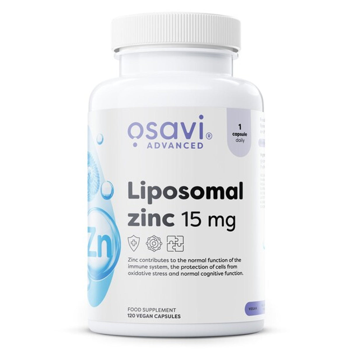 Osavi Zinc liposomal 15 mg, flacon de 120 gélules végétales