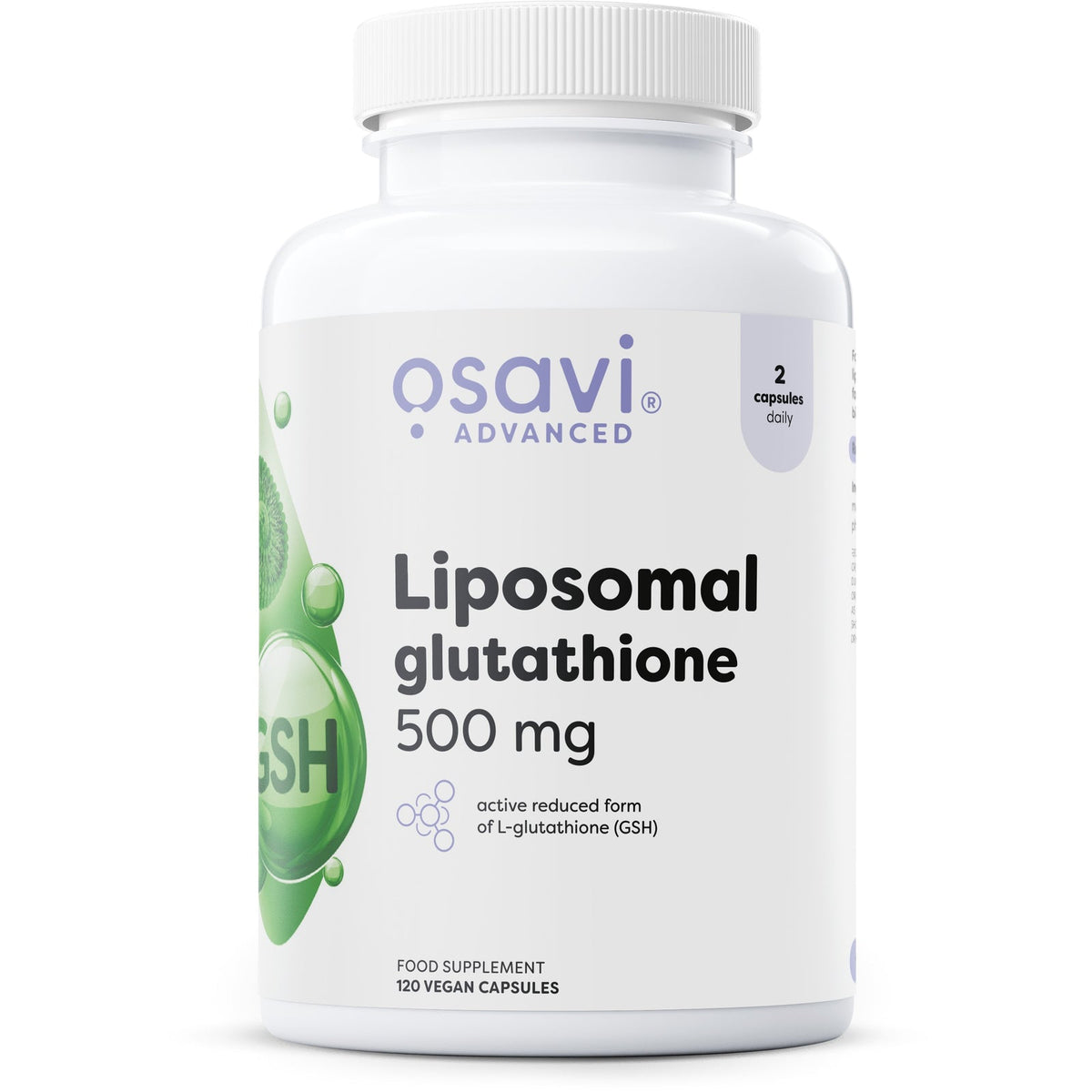 Osavi Glutathion liposomal 500 mg, flacon de 120 gélules