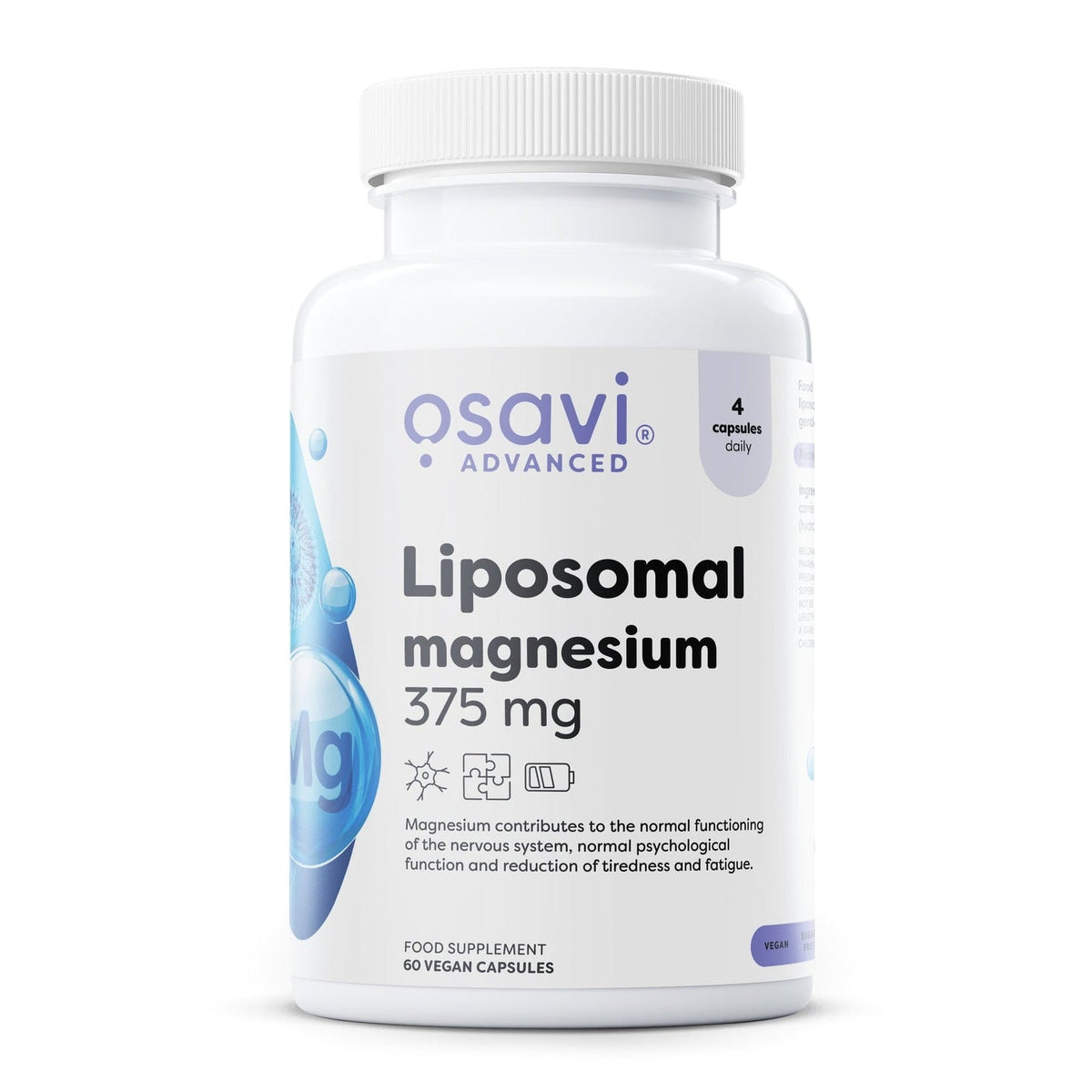 Osavi Magnésium liposomal 375 mg, flacon de 60 gélules