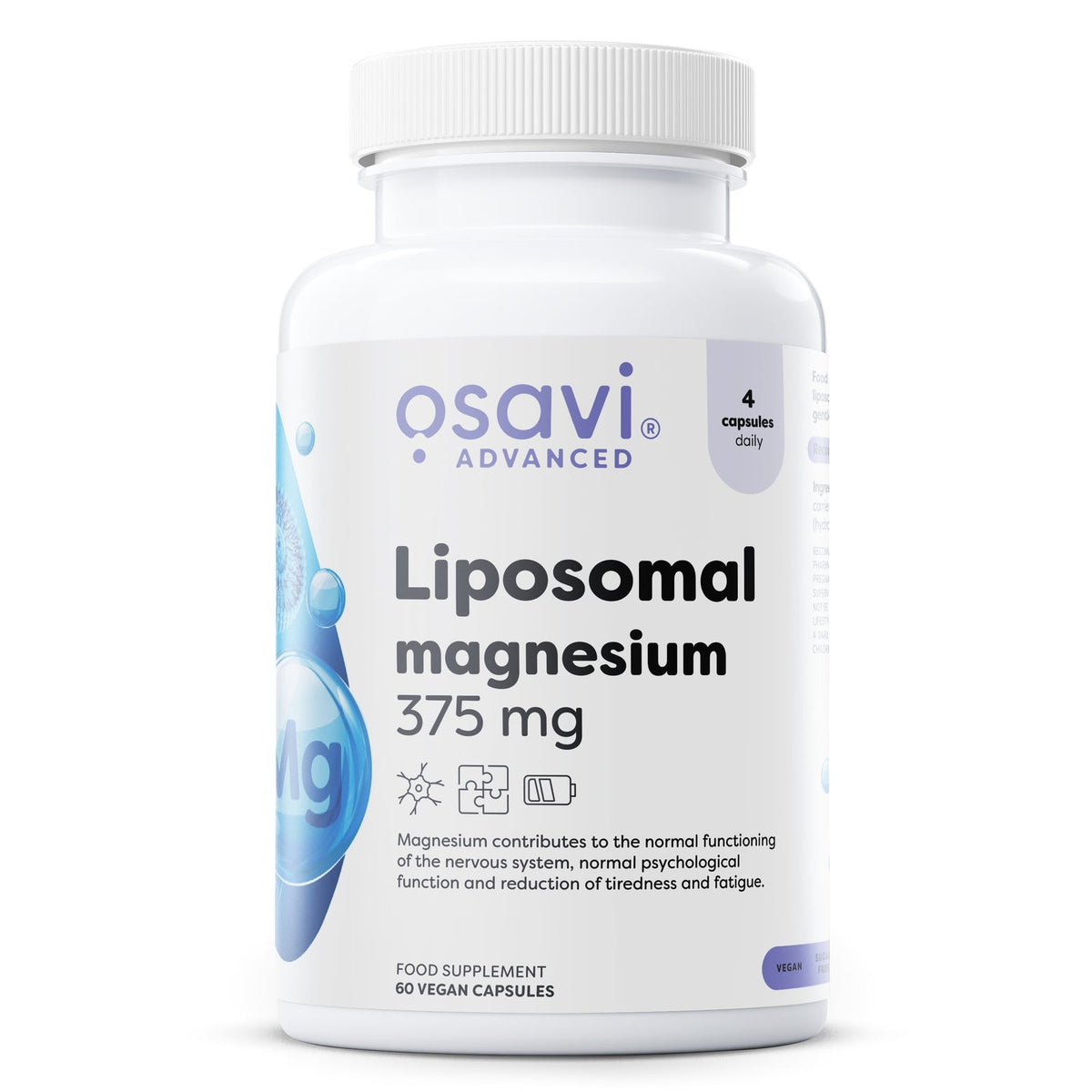 Osavi Magnésium liposomal 375 mg, flacon de 60 gélules