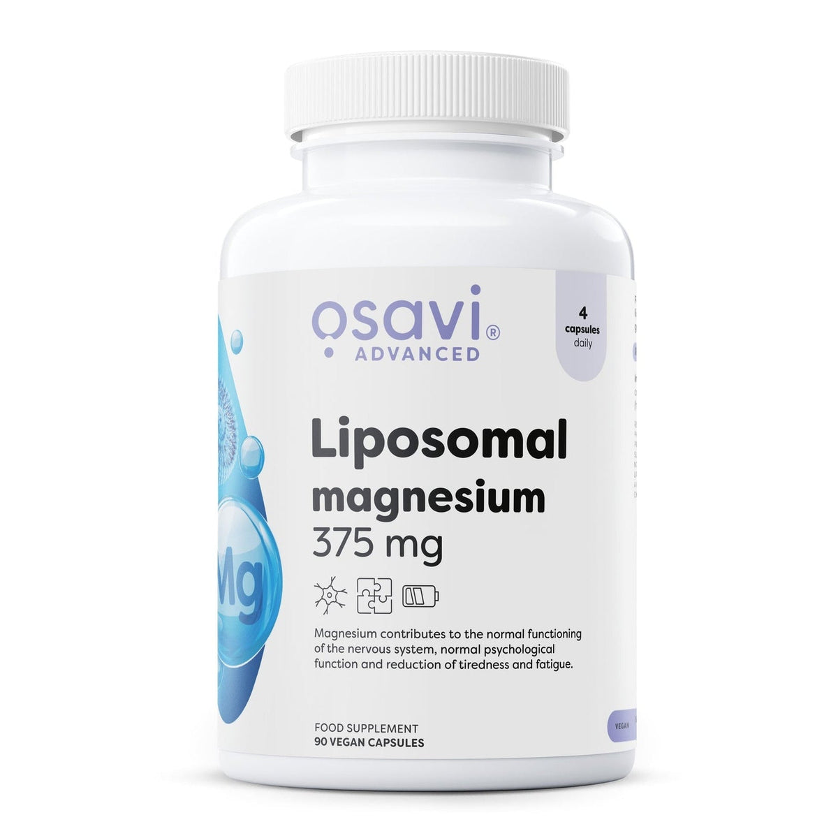 Osavi Magnésium liposomal 375 mg, flacon de 90 gélules