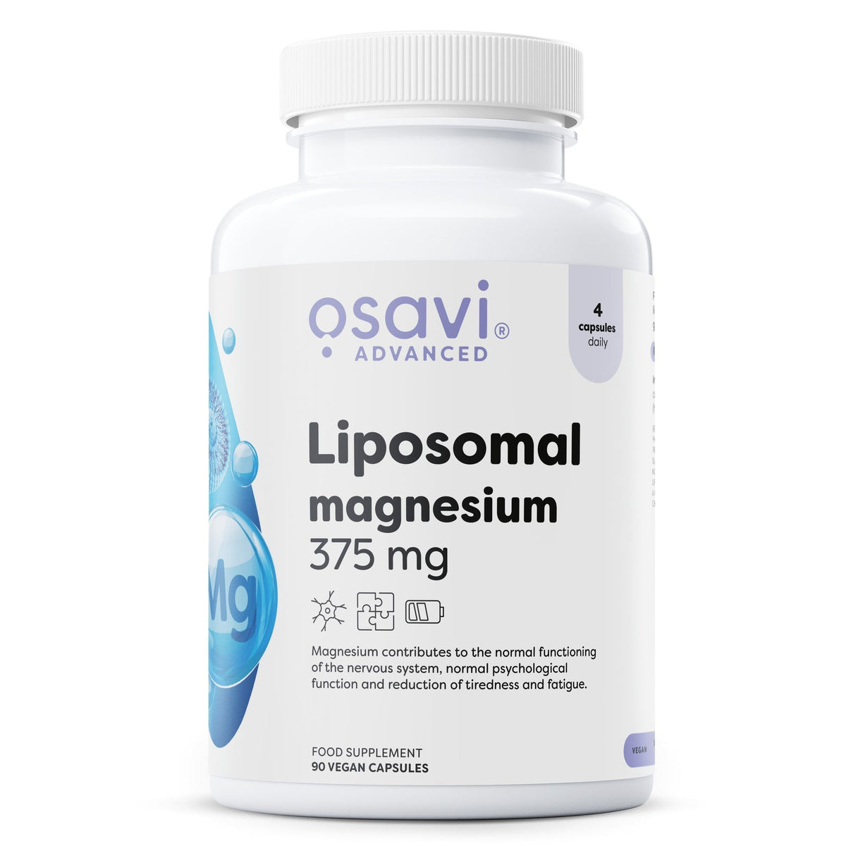 Osavi Magnésium liposomal 375 mg, flacon de 90 gélules