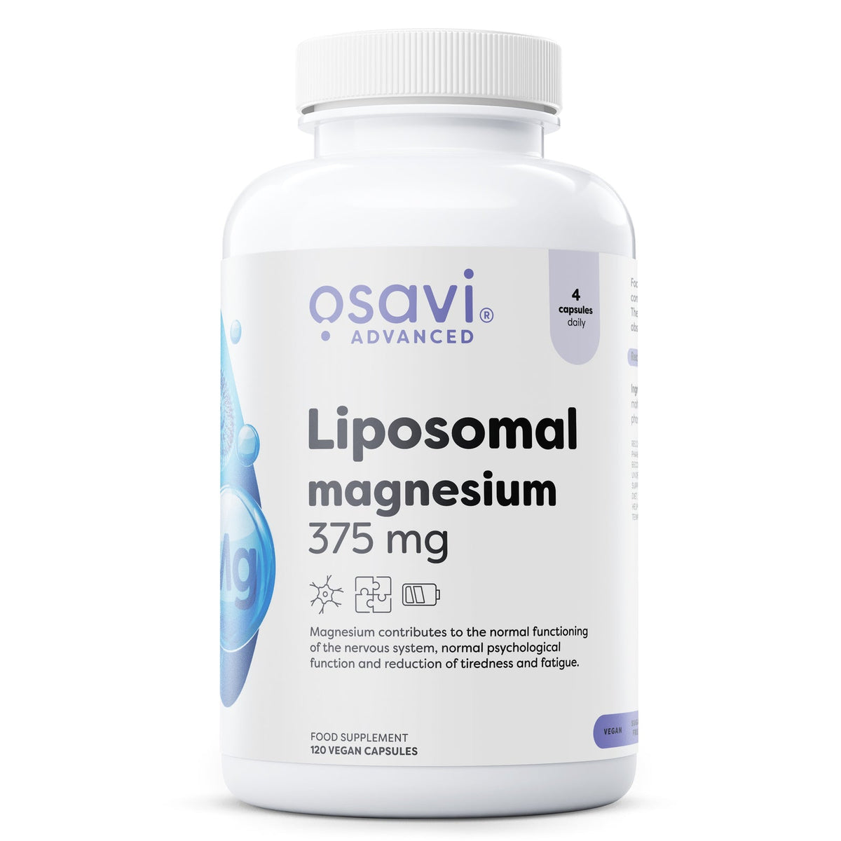 Osavi Magnésium liposomal 375 mg, flacon de 120 gélules