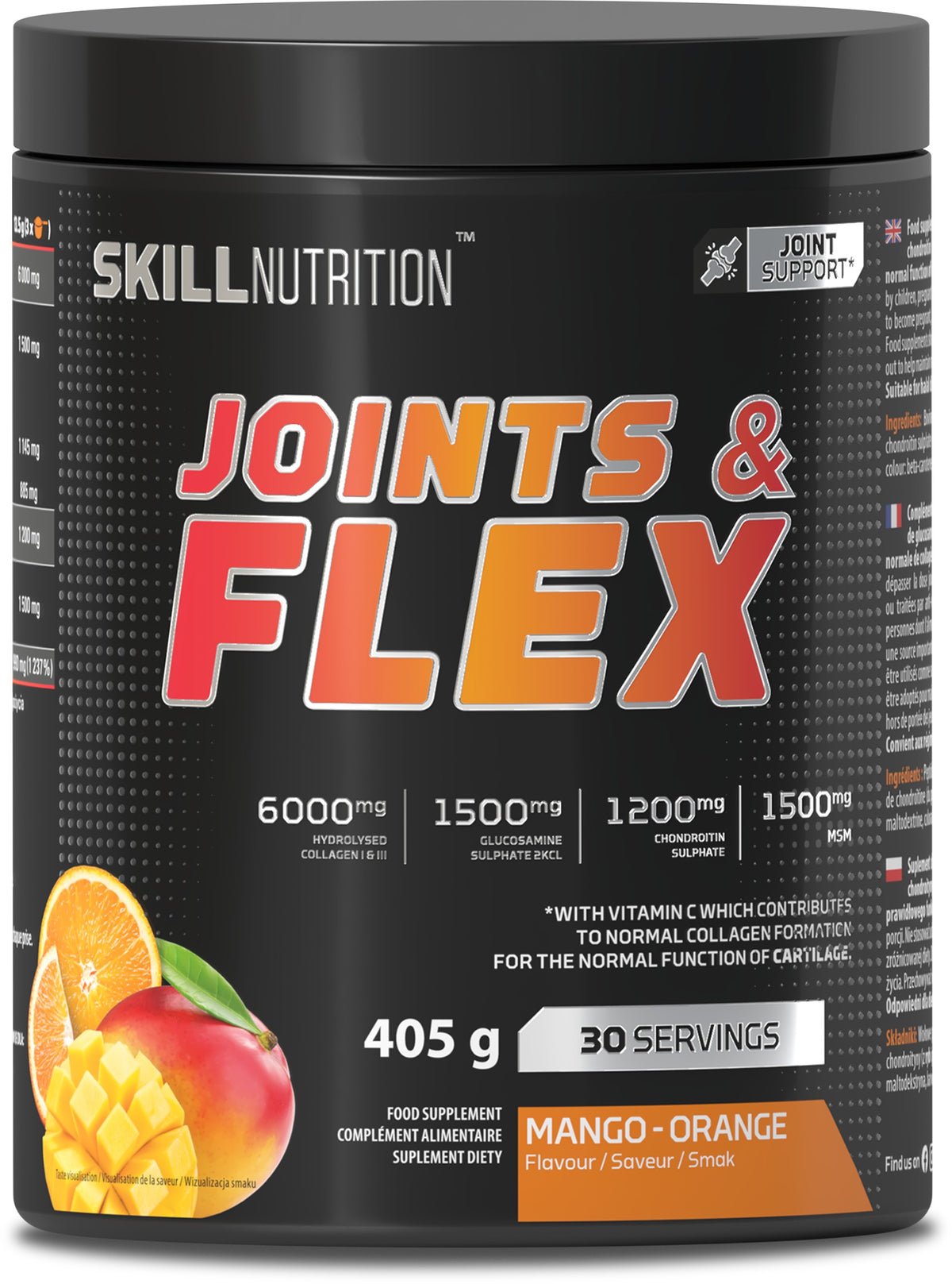 1-Joints & Flex Powder, Mango-Orange - 405 grams 1