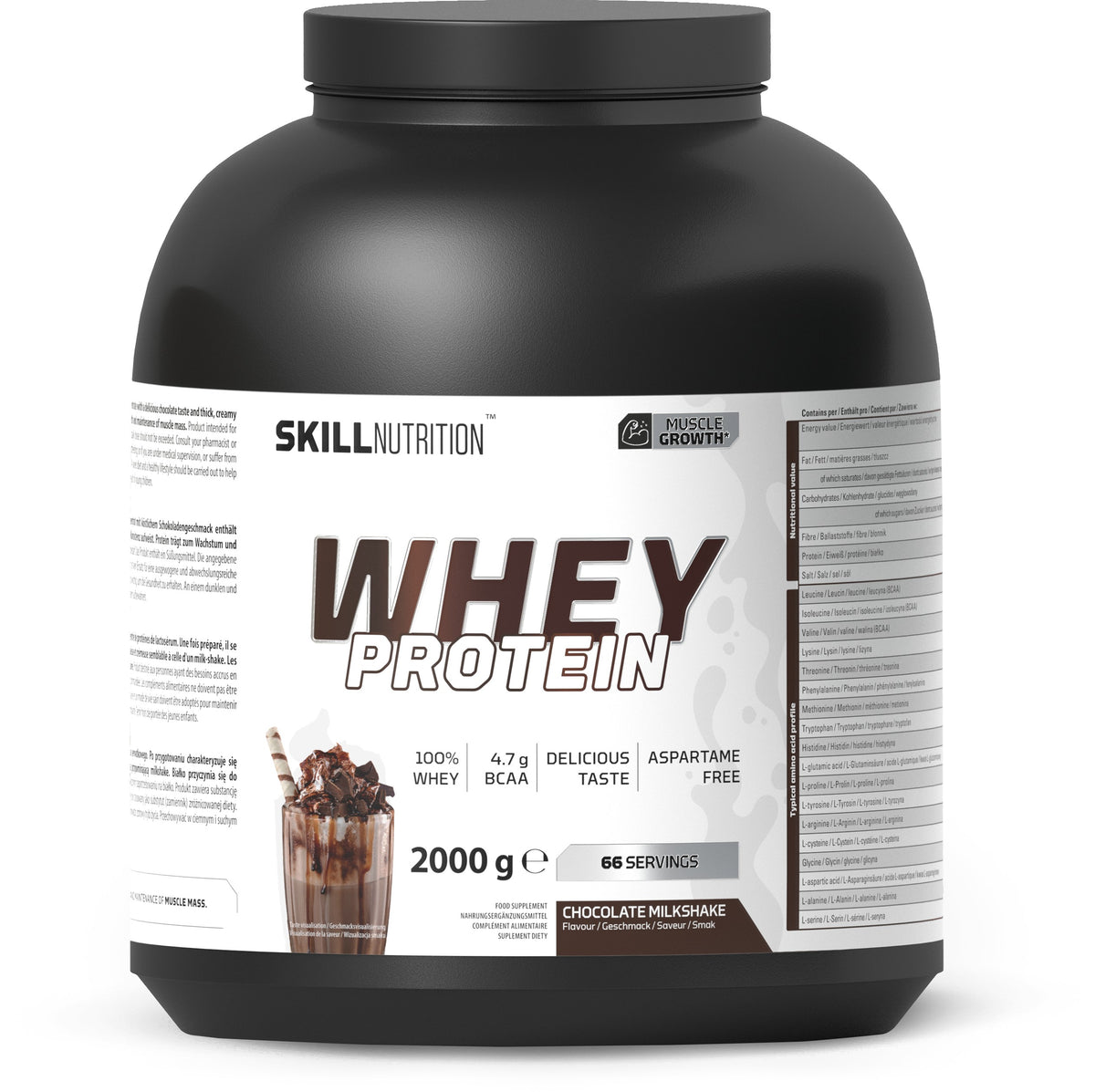 1-Whey Protein Powder, Chocolate Milkshake - 2000 grams 1
