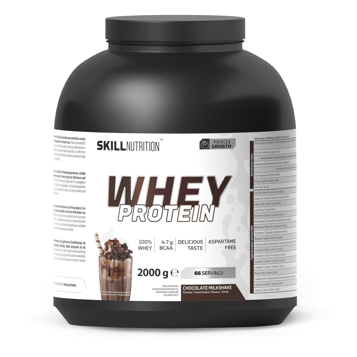 Skill Nutrition Whey Protein — Protéine whey — Chocolat Milkshake / 2 kg