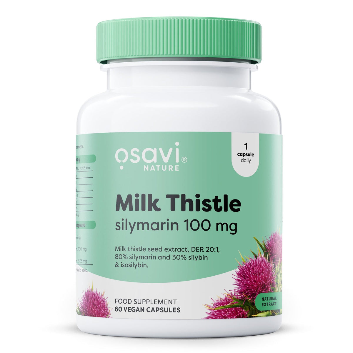 Osavi Chardon-Marie Silymarine 100 mg, flacon de 60 gélules