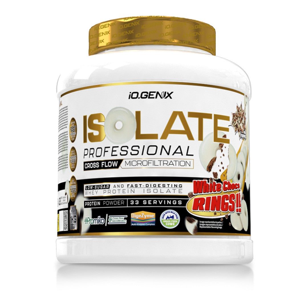 IO Genix Isolate Professional 1 kg - White Choco Rings