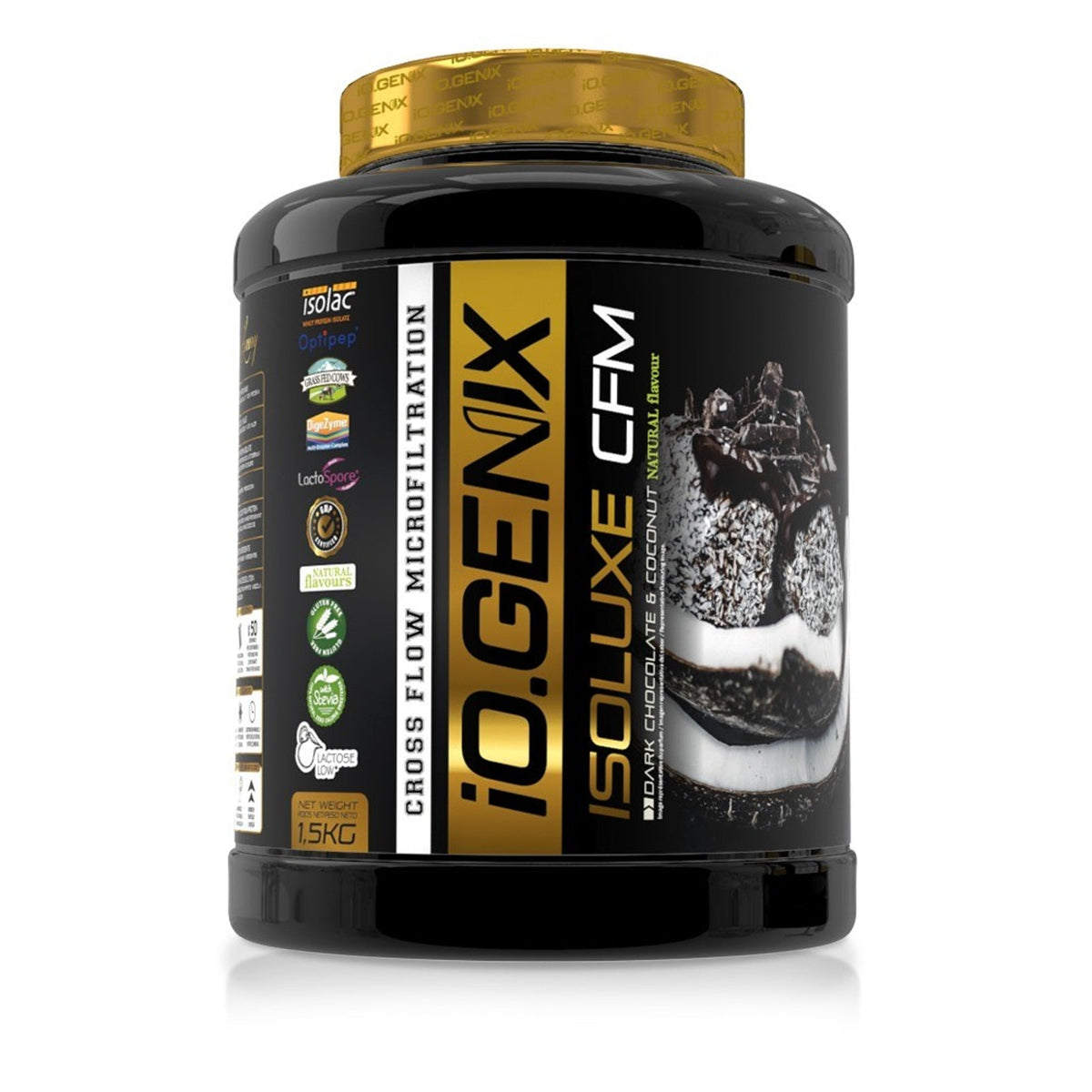 IO Genix Isoluxe CFM 1500 g - Chocolat Noir - Coco