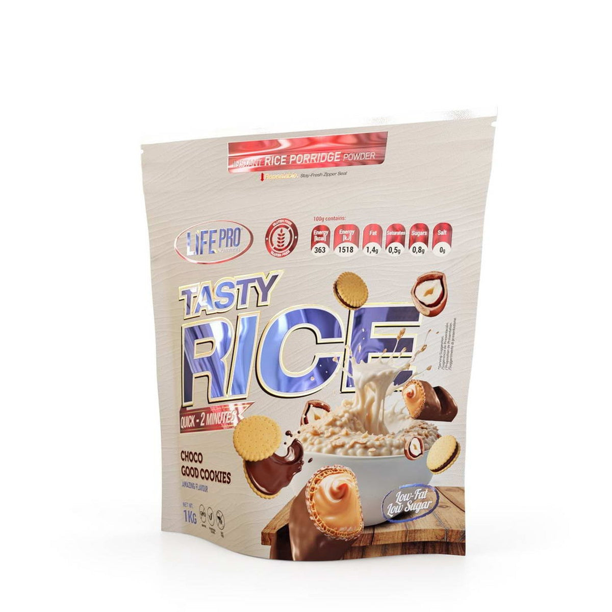 Life Pro Tasty Rice Choco Good Cookies 1 kg
