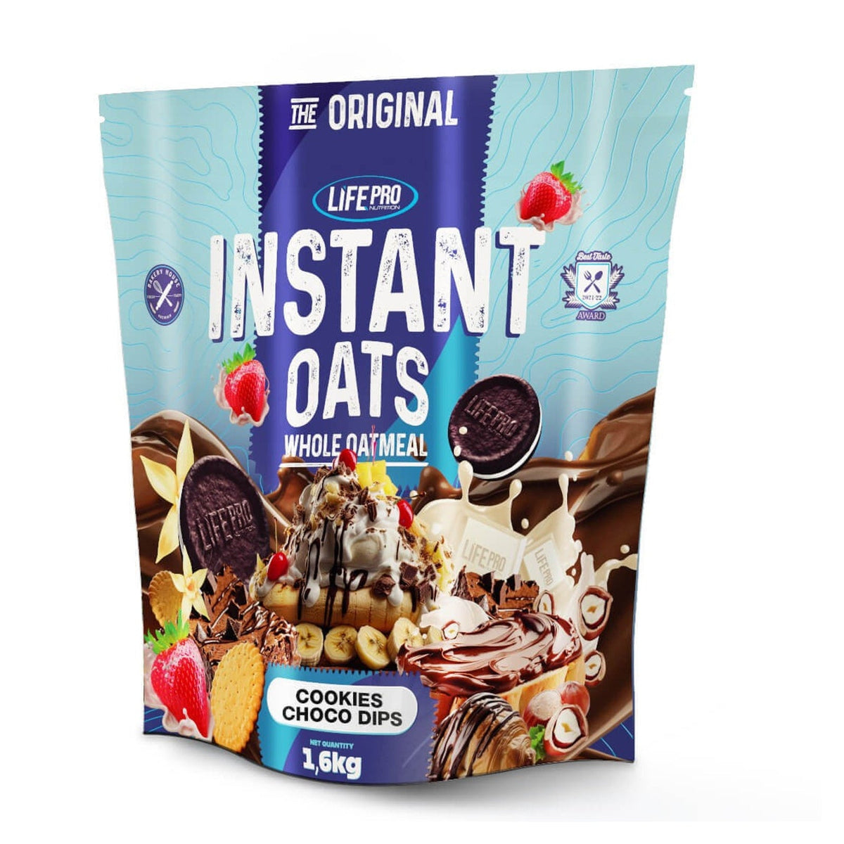 Life Pro Instant Oats Cookies Choco Dips 1,6 kg