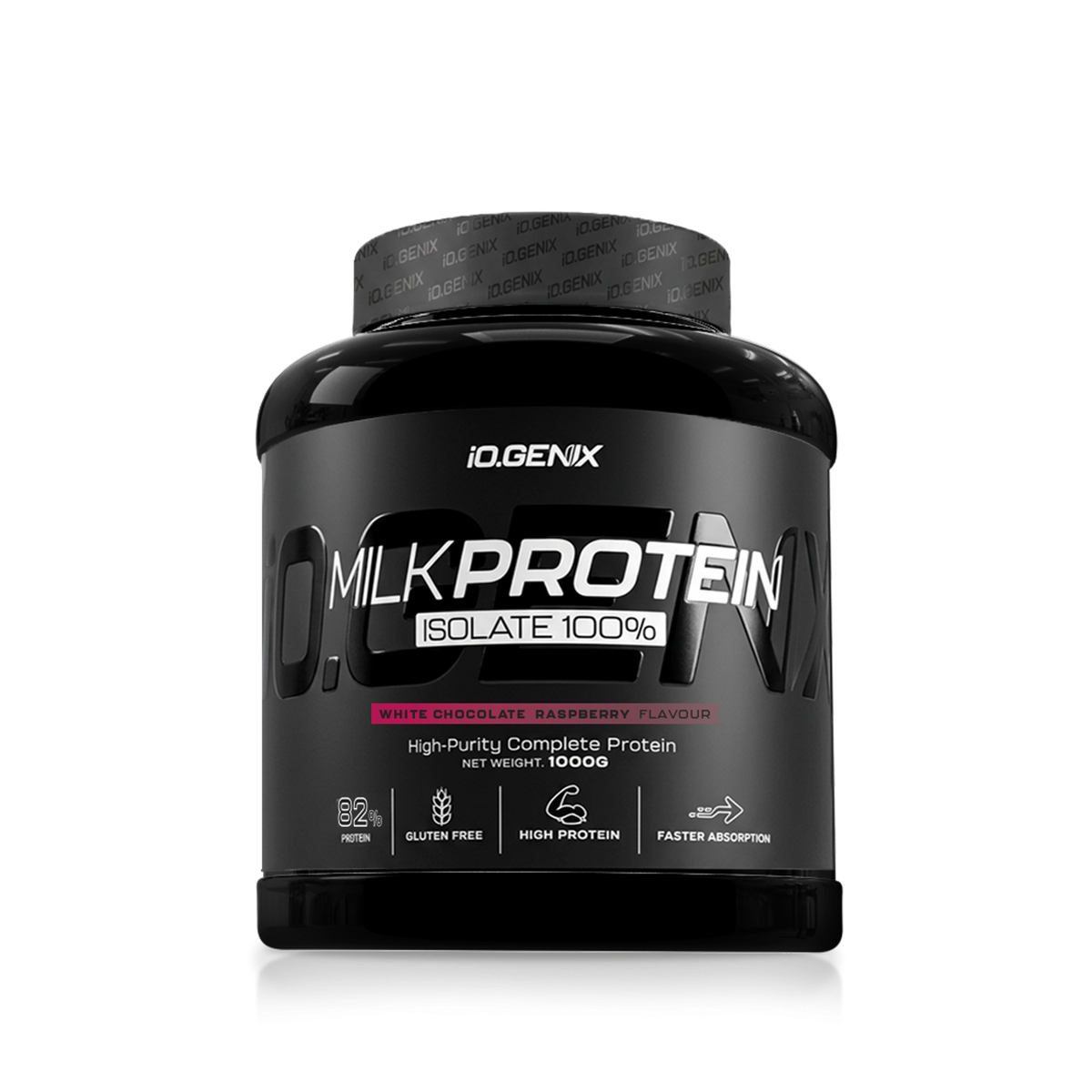 IO Genix Milk Protein Isolate 100 1 kg - Chocolat Blanc - Framboise