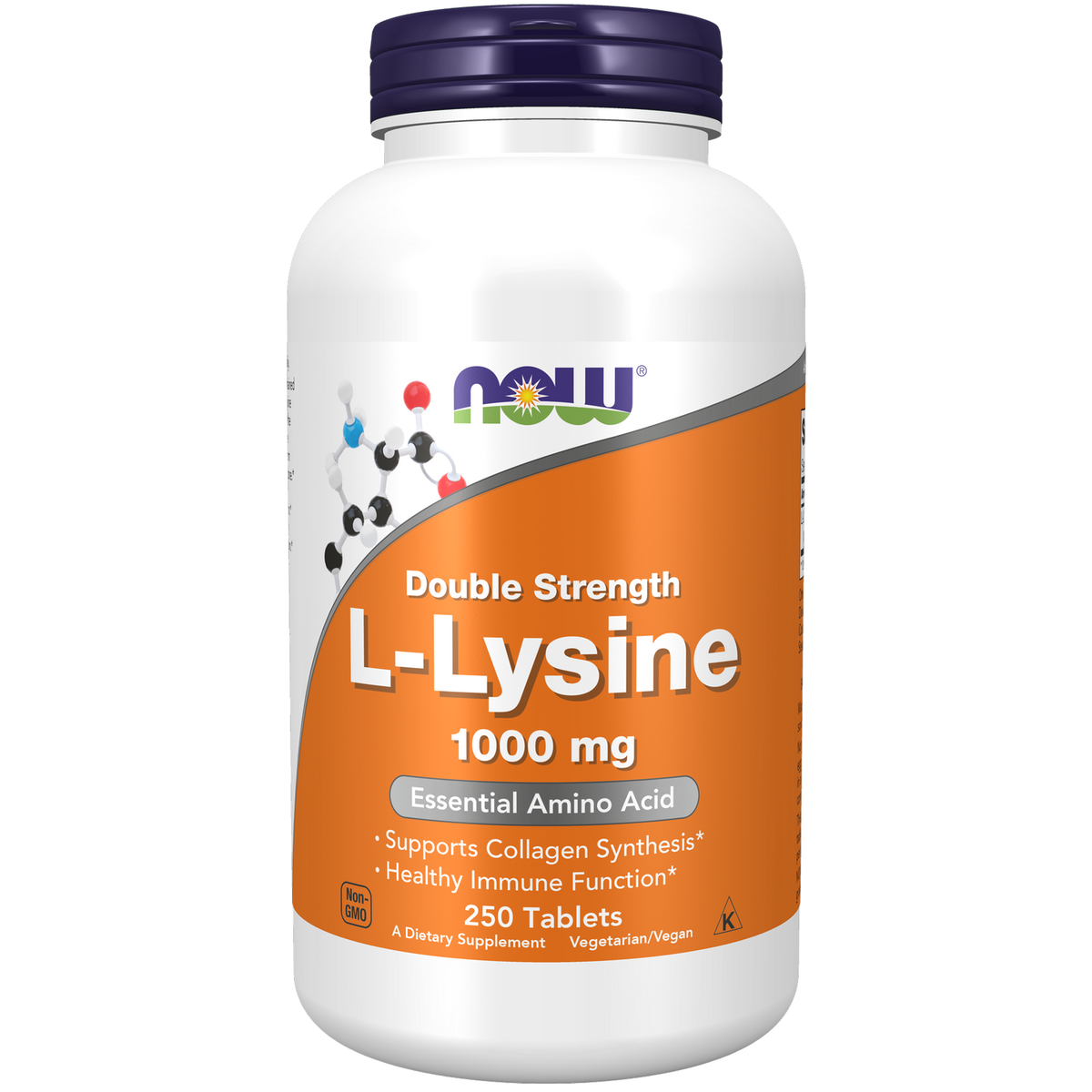 NOW Foods L-Lysine 1000 mg 250 comprimés