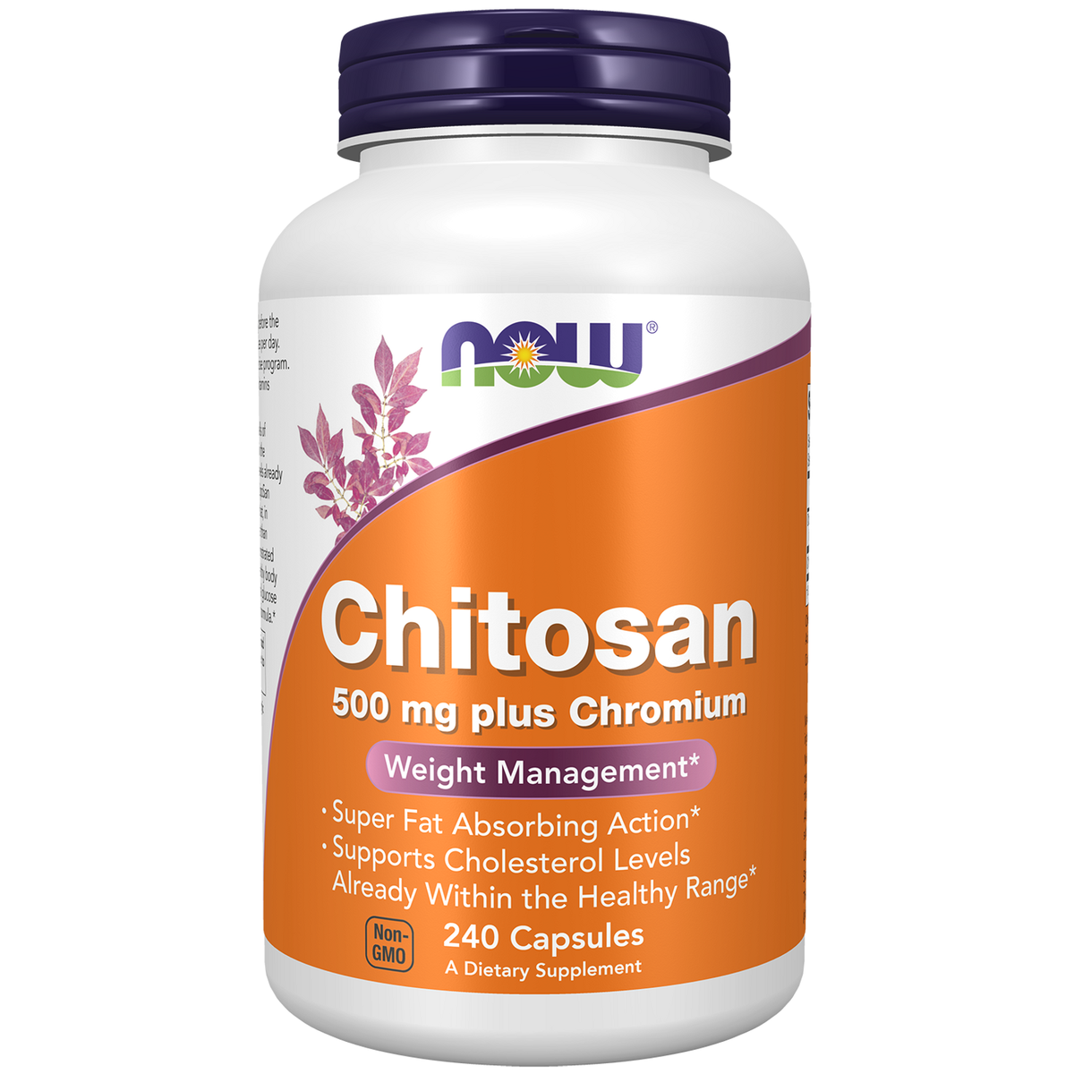 NOW Foods Chitosane 500 mg et Chrome 240 gélules