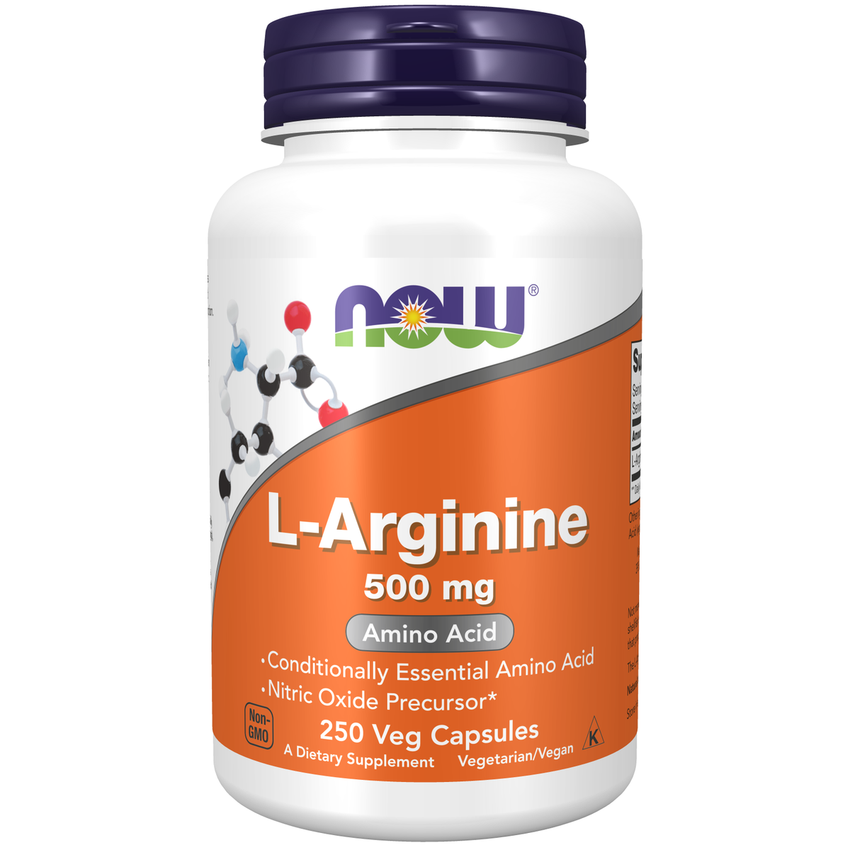 NOW Foods L-Arginine 500 mg 250 gélules